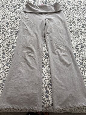 Edikted • Gray Wide Leg Foldover Waist Pants